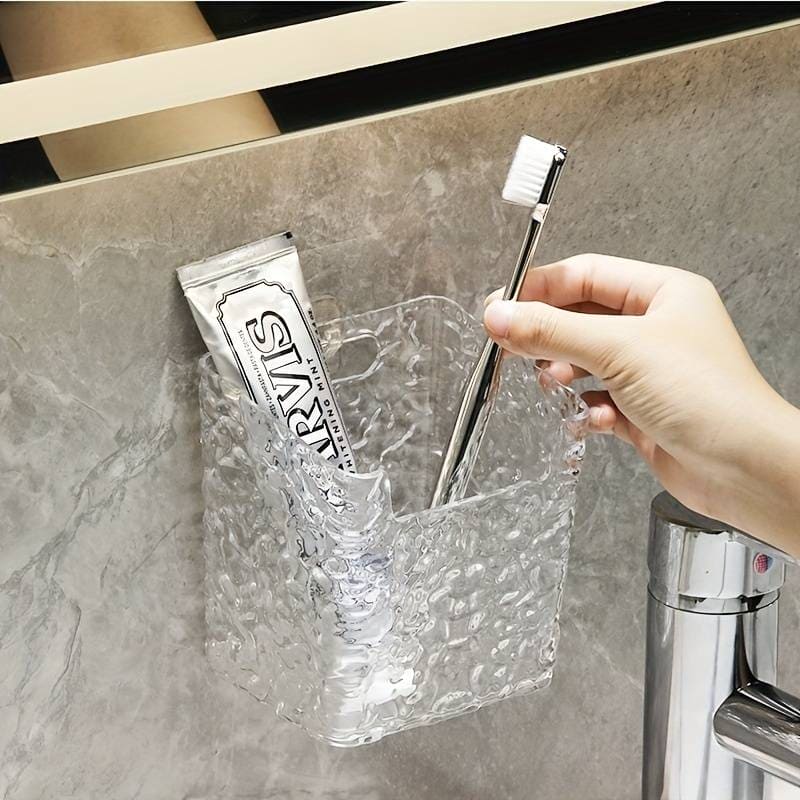 Bow Vanity Storage Box, Punch-Free Toothpaste Holder, Multifunctional Wall Storage Box, Elegant Caddy Organizer, Kitchen Bathroom Sink Storage Rack, Facial Tissue Basket Bow Vanity Storage Box, Punch-Free Toothpaste Holder, Multifunctional Wall Storage Box, Elegant Caddy Organizer, Kitchen Bathroom Sink Storage Rack, Facial Tissue Basket